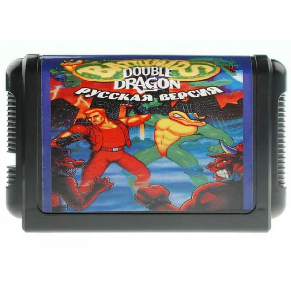 Картридж (16 бит) Battletoads Double Dragon (без коробки) (РУС) для Сеги