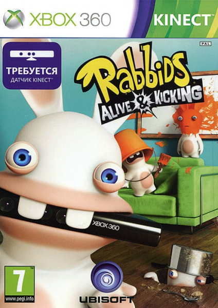 Rabbids Alive and Kicking (Xbox 360, АНГЛ, БУ)