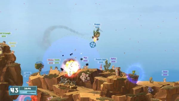 Worms Battlegrounds (АНГЛ) + Worms W.M.D (PS4, РУС , БУ) - интернет-магазин GameShock г. Челябинск