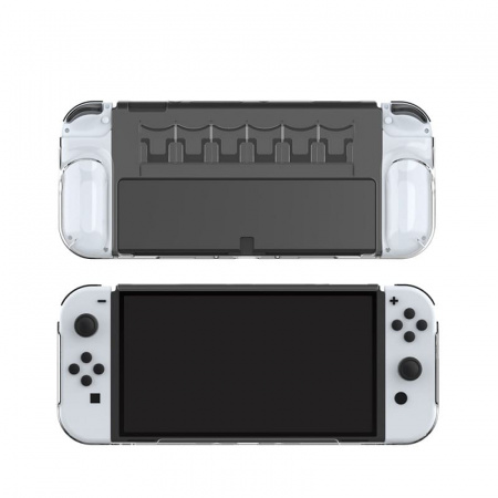 Защитный чехол Dobe для Nintendo Switch OLED (TNS-1190), прозрачный Защитный чехол Dobe для Nintendo Switch OLED (TNS-1190), прозрачный