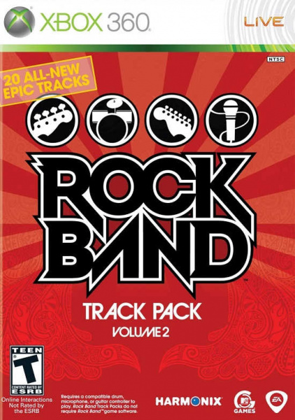 Rock Band Track Pack Volume 2 (Xbox 360, АНГЛ, БУ) (NTSC)