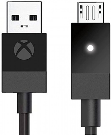 Кабель USB-microUSB 2.7м для зарядки геймпада Xbox One (Оригинал) Кабель USB-microUSB 2.7м для зарядки геймпада Xbox One (Оригинал)