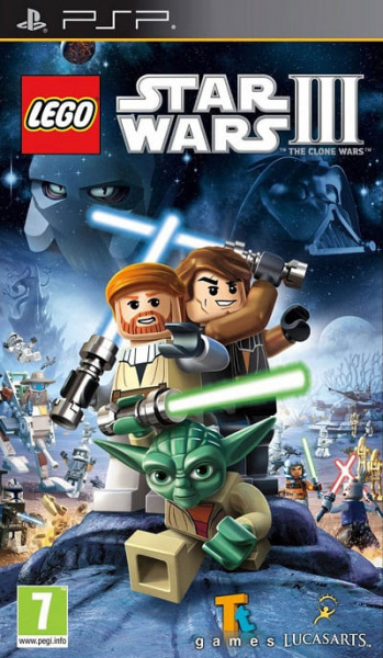 LEGO Star Wars III (3): the Clone Wars (PSP, БУ)
