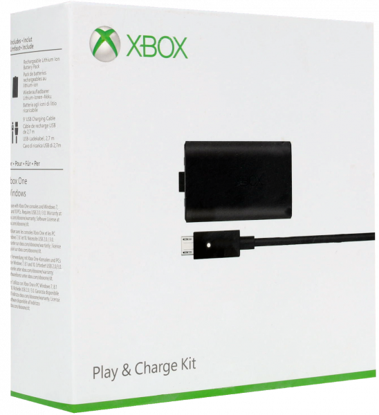 Аккумулятор 1400mAh и кабель Microsoft для геймпада Xbox One/Series Play and Charge Kit (S3V-00014)