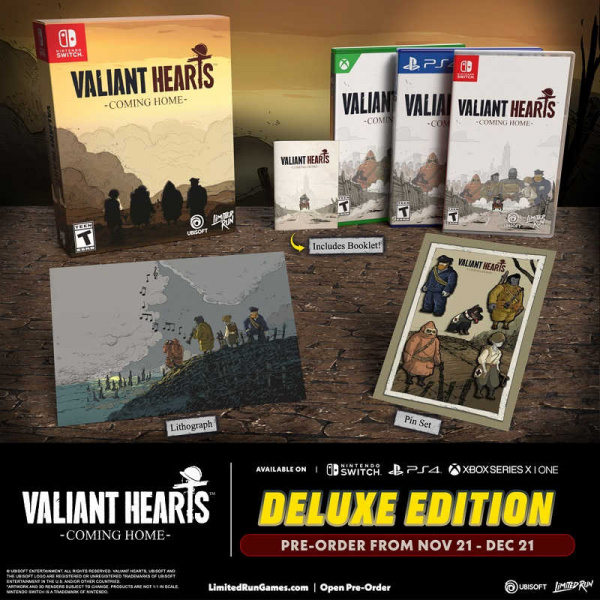 Valiant Hearts: Coming Home - Deluxe Edition (Limited Run) [Nintendo Switch, русские субтитры] - интернет-магазин GameShock г. Челябинск