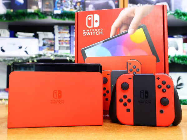 Nintendo Switch OLED-модель + 128gb (Чип) (Mario Red Edition) (БУ) - интернет-магазин GameShock г. Челябинск
