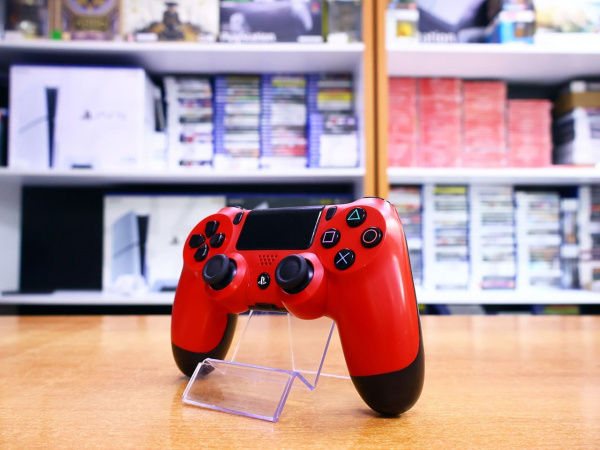 Геймпад Sony Playstation PS4 Dualshock 4 v1 Magma Red (CUH-ZCT1E) [БУ] - интернет-магазин GameShock г. Челябинск