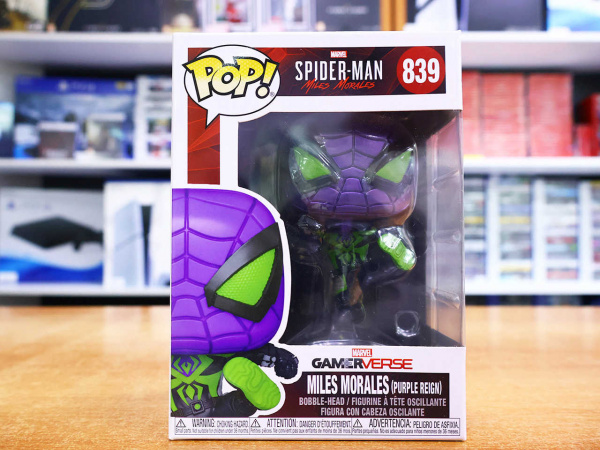 Фигурка Funko POP! Marvel. Spider-Man: Miles Morales (Purple Reign) 839 - интернет-магазин GameShock г. Челябинск