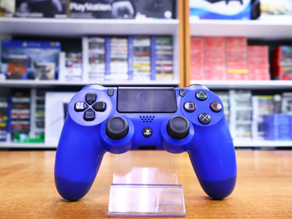 Геймпад Sony Playstation PS4 Dualshock 4 v2 Blue (CUH-ZCT2E) [БУ] - интернет-магазин GameShock г. Челябинск