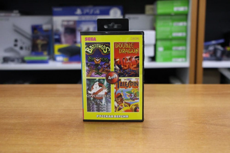 Картридж (16 бит) cборник игр 4в1 "AA-4126" BATTLE TOADS/DOUBLE DRAGON 1 /GHOSTBUSTERS/TALESPI для Сеги - интернет-магазин GameShock г. Челябинск Картридж (16 бит) cборник игр 4в1 "AA-4126" BATTLE TOADS/DOUBLE DRAGON 1 /GHOSTBUSTERS/TALESPI для Сеги - интернет-магазин GameShock г. Челябинск