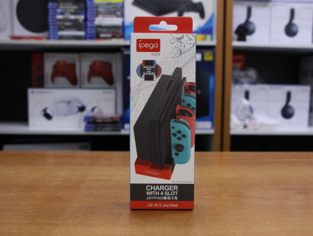 Зарядная док-станция iPEGA PG-9186 для игрового контроллера Nintendo Switch Joy-Con - Чёрный - интернет-магазин GameShock г. Челябинск