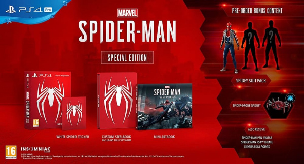 Marvel Человек Паук (Spider man) - Special Edition (PS4, РУС, БУ) - интернет-магазин GameShock г. Челябинск Marvel Человек Паук (Spider man) - Special Edition (PS4, РУС, БУ) - интернет-магазин GameShock г. Челябинск
