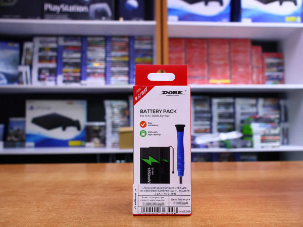 Аккумуляторная батарея Dobe, для контроллеров Nintendo Switch, 1850mAh, 2 шт. (TNS-2158B) - интернет-магазин GameShock г. Челябинск Аккумуляторная батарея Dobe, для контроллеров Nintendo Switch, 1850mAh, 2 шт. (TNS-2158B) - интернет-магазин GameShock г. Челябинск