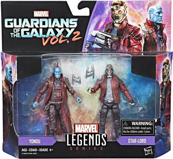 Набор фигурок Hasbro Marvel Legends - Guardians of the Galaxy vol.2 - Йонду и Звёздный Лорд, 10 см - интернет-магазин GameShock г. Челябинск