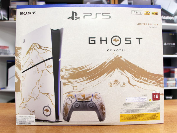 Игровая приставка Sony PlayStation 5 Slim 1Tb Ghost of Yotei Gold Limited Edition с приводом (CFI-20**A) - интернет-магазин GameShock г. Челябинск