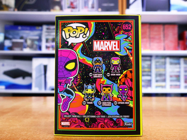 Фигурка Funko POP! Marvel: Spider-Man (Blacklight Exc) 652 - интернет-магазин GameShock г. Челябинск