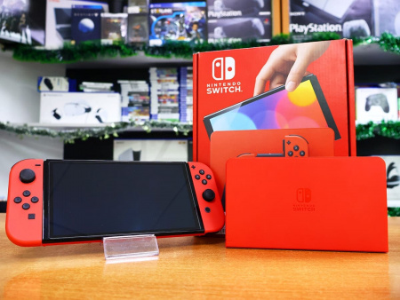 Nintendo Switch OLED-модель (Mario Red Edition) (БУ) - интернет-магазин GameShock г. Челябинск Nintendo Switch OLED-модель (Mario Red Edition) (БУ) - интернет-магазин GameShock г. Челябинск