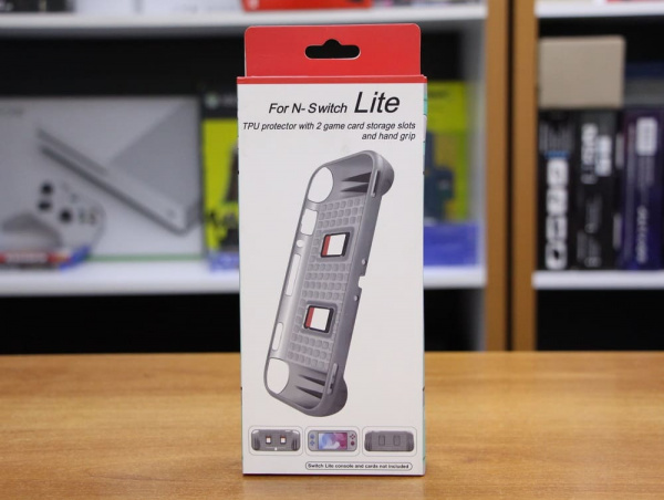 Силиконовый защитный чехол накладка Silicon Case для Nintendo Switch Lite - Прозрачный темный - интернет-магазин GameShock г. Челябинск