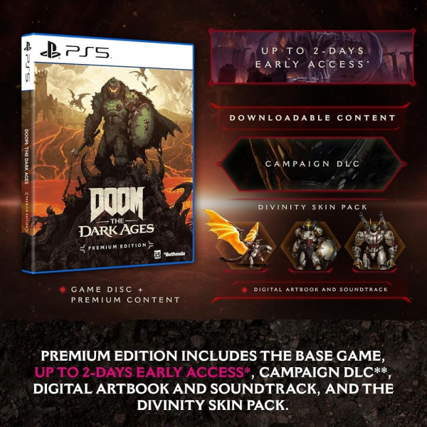 DOOM: The Dark Ages - Premium Edition (PS5, русская версия) - интернет-магазин GameShock г. Челябинск DOOM: The Dark Ages - Premium Edition (PS5, русская версия) - интернет-магазин GameShock г. Челябинск