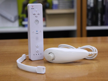 2in1 Джойстик Nunchuk Wii + Пульт Wii MotionPlus White (Neutral) (без коробки) - интернет-магазин GameShock г. Челябинск 2in1 Джойстик Nunchuk Wii + Пульт Wii MotionPlus White (Neutral) (без коробки) - интернет-магазин GameShock г. Челябинск