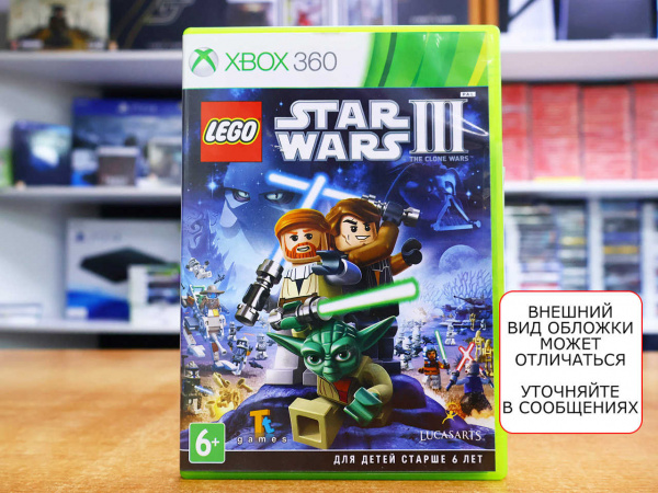 LEGO Star Wars III (3): the Clone Wars (Xbox 360, АНГЛ, БУ) - интернет-магазин GameShock г. Челябинск