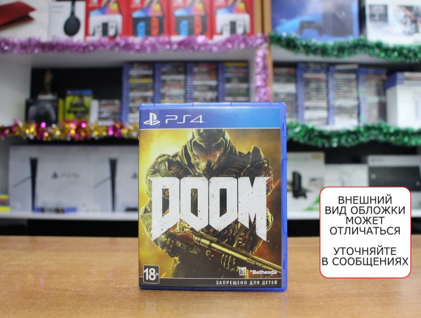 DOOM (2016) (PS4, Русская версия, БУ) - интернет-магазин GameShock г. Челябинск