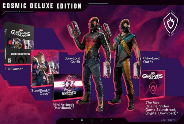 Marvel Стражи Галактики (Guardians of the Galaxy) - Cosmic Deluxe Edition (PS4, русская версия) - интернет-магазин GameShock г. Челябинск