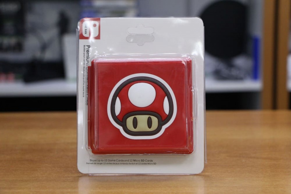 Кейс-футляр для хранения 12 картриджей (игр) "Mario (гриб)" (NSW-038U) (Switch) - интернет-магазин GameShock г. Челябинск