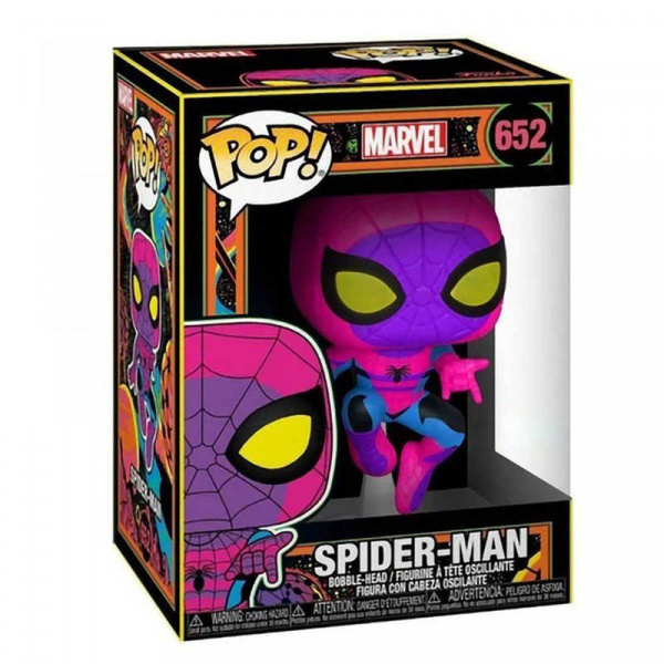 Фигурка Funko POP! Marvel: Spider-Man (Blacklight Exc) 652 - интернет-магазин GameShock г. Челябинск