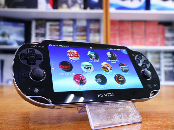 Sony PS Vita 1000 Wi-Fi + карта памяти 4 Gb + sd2vita + 32gb + Henkaku [БУ] - интернет-магазин GameShock г. Челябинск