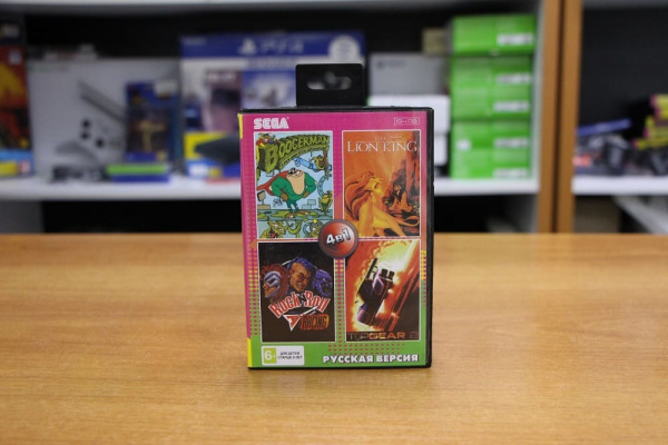 Картридж (16 бит) cборник игр 4в1 "AA-4402" BOOGERMAN/LION KING 1/ROCK'N ROLL +.. для Сеги - интернет-магазин GameShock г. Челябинск