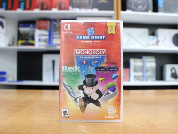 Hasbro Game Night: Monopoly+Risk+Trivial Pursuit (Nintendo Switch, русские субтитры) - интернет-магазин GameShock г. Челябинск