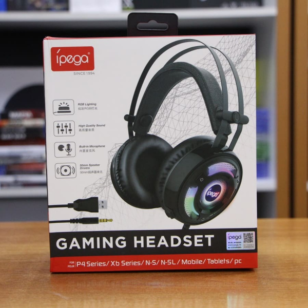 Проводная гарнитура стерео PS4/PC/Switch/Xone Wired Gaming Headset PG-R008 iPega для ПК - интернет-магазин GameShock г. Челябинск
