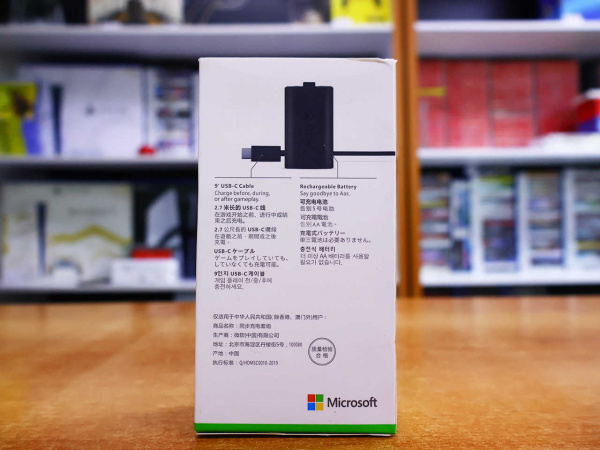 Аккумулятор 1400mAh и зарядный кабель OEM для геймпада Xbox One / Series S/X Play and Charge Kit - интернет-магазин GameShock г. Челябинск
