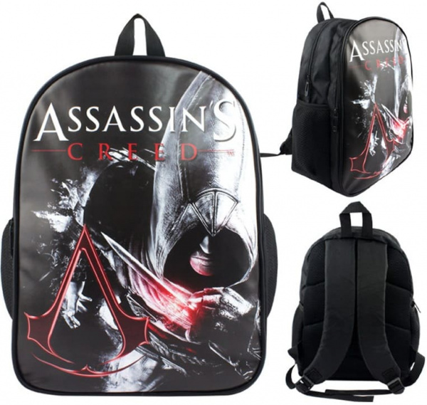 Рюкзак Assassin's Creed, Брезент, пленка ПВХ - интернет-магазин GameShock г. Челябинск Рюкзак Assassin's Creed, Брезент, пленка ПВХ - интернет-магазин GameShock г. Челябинск