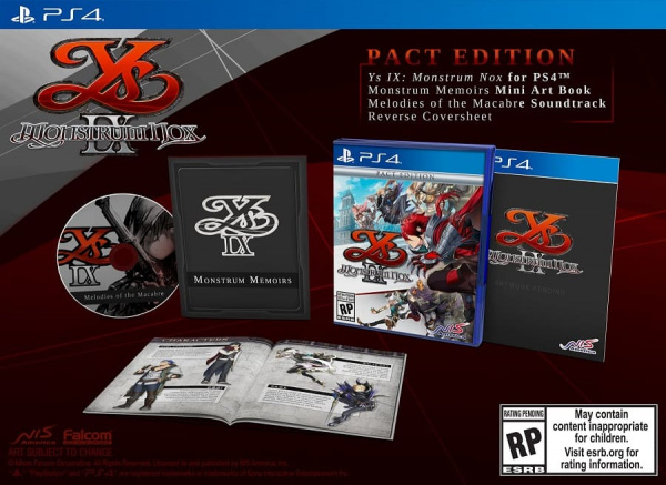 Ys IX (9): Monstrum Nox - Pact Edition (PS4, английская версия) - интернет-магазин GameShock г. Челябинск