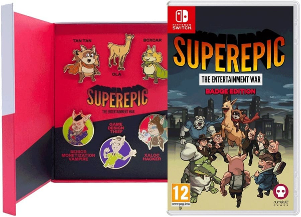 SuperEpic: The Entertainment War - Badge Edition [Nintendo Switch, английская версия, БУ] - интернет-магазин GameShock г. Челябинск