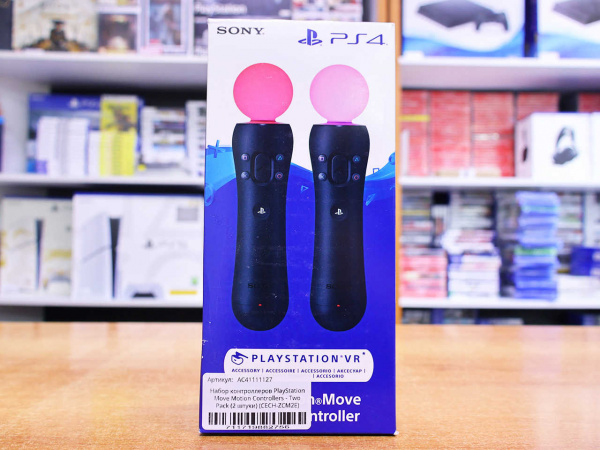 Набор контроллеров PlayStation Move Motion Controllers - Two Pack (2 штуки) (CECH-ZCM2E) - интернет-магазин GameShock г. Челябинск