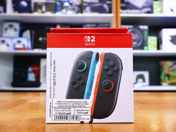 Набор контроллеров Joy-Con 2 для Nintendo Switch 2 Light Blue/Light Red (светло-синий/светло-красный) - интернет-магазин GameShock г. Челябинск Набор контроллеров Joy-Con 2 для Nintendo Switch 2 Light Blue/Light Red (светло-синий/светло-красный) - интернет-магазин GameShock г. Челябинск