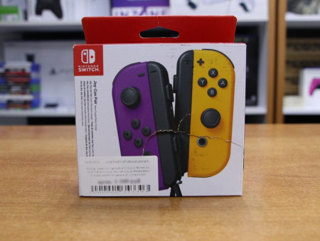 Набор контроллеров Joy-Con для Nintendo Switch (Неоновый Фиолетовый/Неоновый Оранжевый) (витринный экземпляр) - интернет-магазин GameShock г. Челябинск Набор контроллеров Joy-Con для Nintendo Switch (Неоновый Фиолетовый/Неоновый Оранжевый) (витринный экземпляр) - интернет-магазин GameShock г. Челябинск