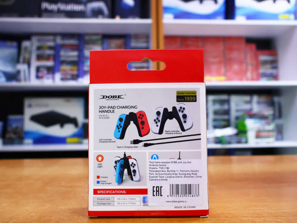 Зарядное устройство DOBE для Joy-Con Nintendo Switch (TNS-1180) - интернет-магазин GameShock г. Челябинск