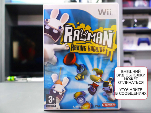 Rayman Raving Rabbids (Wii, АНГЛ, БУ) - интернет-магазин GameShock г. Челябинск