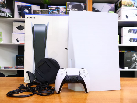 Игровая приставка Sony PlayStation 5 White 825Gb с приводом (CFI-10**A) [БУ] - интернет-магазин GameShock г. Челябинск