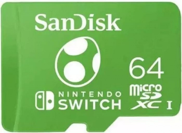 Карта памяти micro SDXC 64Gb Sandisk Nintendo Switch UHS-I U3 (100/90 MB/s) - интернет-магазин GameShock г. Челябинск