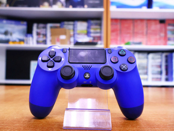 Джойстик Playstation PS4 Dualshock 4 v2 Blue [БУ] - интернет-магазин GameShock г. Челябинск