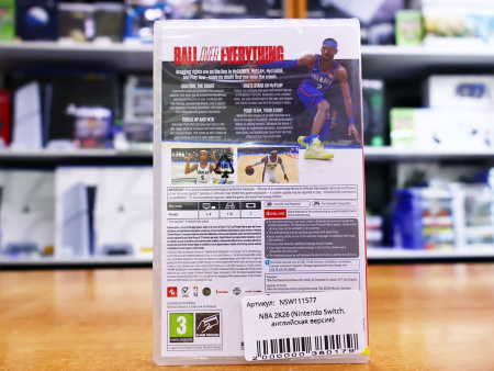 NBA 2K26 (Nintendo Switch, английская версия) - интернет-магазин GameShock г. Челябинск