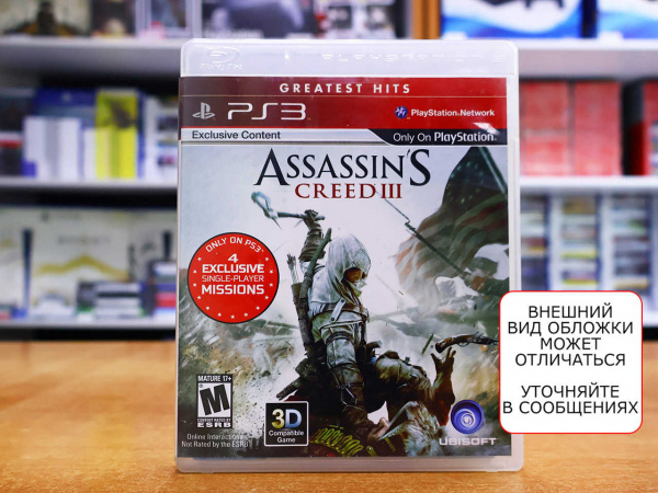 Assassin's Creed III (3) (PS3, АНГЛ, БУ) - интернет-магазин GameShock г. Челябинск