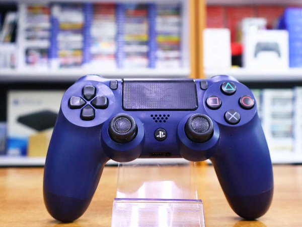 Геймпад Sony Playstation PS4 DualShock 4 v2 Midnight Blue (CUH-ZCT2E) [БУ] - интернет-магазин GameShock г. Челябинск