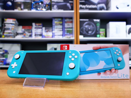 Nintendo Switch Lite (Бирюзовый) +128 GB Карта Памяти (HDH-001) [БУ] - интернет-магазин GameShock г. Челябинск