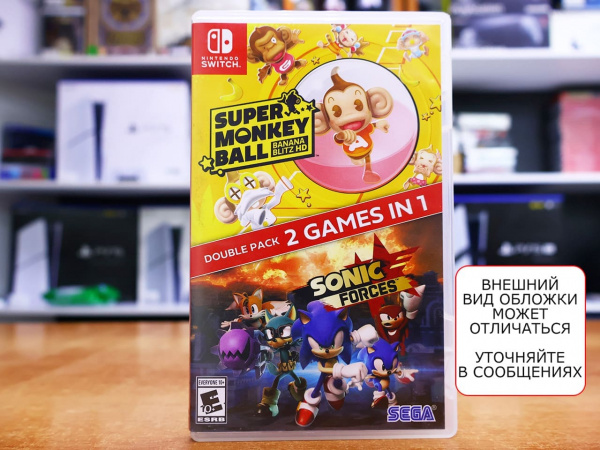 Sonic Forces + Super Monkey Ball: Banana Blitz HD (Nintendo Switch, АНГЛ, БУ) - интернет-магазин GameShock г. Челябинск